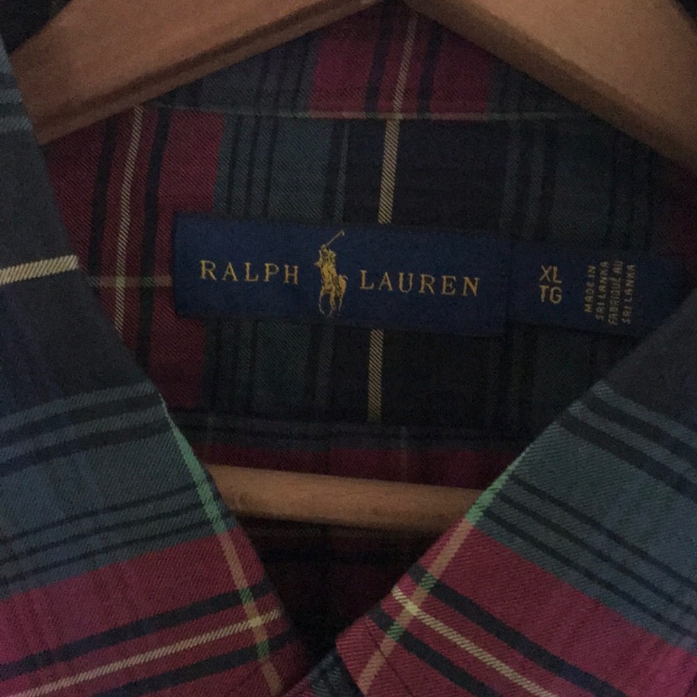 Men’s Ralph Lauren Plaid Shirt. Button down. Extra Large. Classic!!